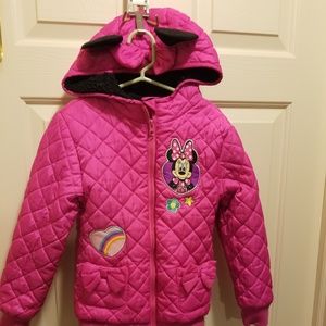 EUC Girls 5/6 Disney Sherpa Lined Disney Jacket